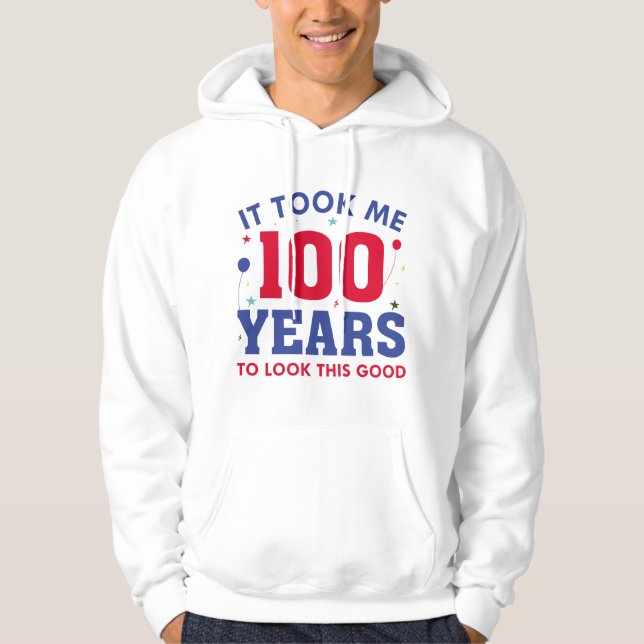 Veste À Capuche Il M'A Fallu 100 Ans Pour Voir Ce Bon (Devant)