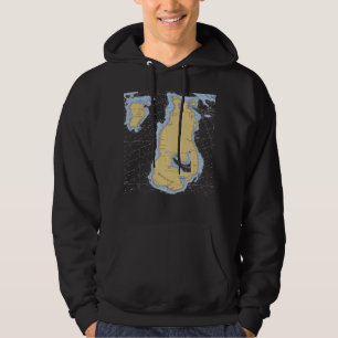 Veste À Capuche Île de castor, T-shirt nautique de diagramme de M