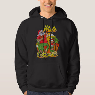 Veste À Capuche Ile d'Hawaï Mele Kalikimaka Père Noël Reindeer Xma