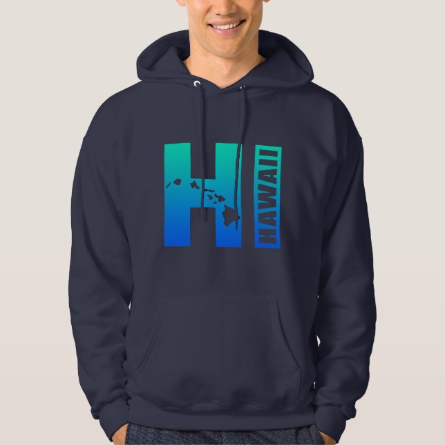 Veste À Capuche Îles d'Hawaï - HI (Devant)