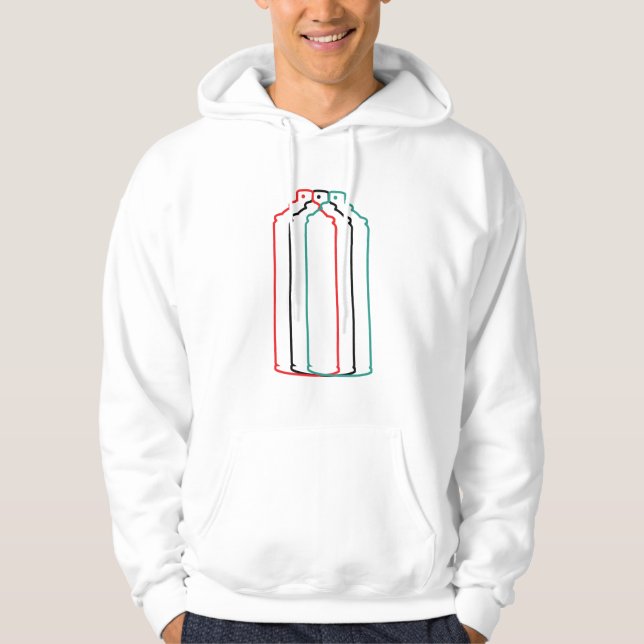 Veste À Capuche Illusion de peinture de pulvérisation (Devant)