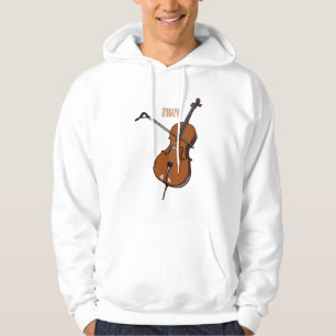 Veste À Capuche illustration de cartoon de violoncelle 