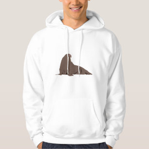 Veste À Capuche Illustration de Cute Walrus