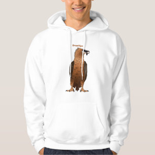 Veste À Capuche Illustration de dessin animé autour du vautour