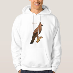 Veste À Capuche illustration de dessin animé d'aigle de Java