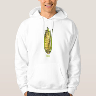 Veste À Capuche Illustration de dessin sur le maïs
