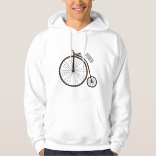 Veste À Capuche Illustration de la bande dessinée de vélo à grande