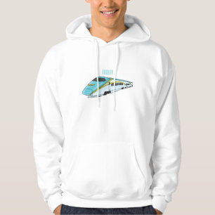 Veste À Capuche Illustration de la bande dessinée d'un train à bal