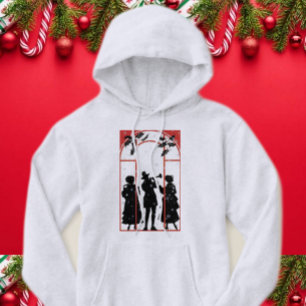 Veste À Capuche Illustration de la silhouette des chanteurs de Noë