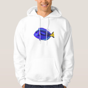 Veste À Capuche illustration de poisson chirurgien bleu en cartoon