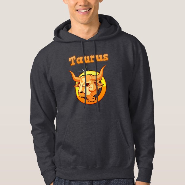 Veste À Capuche Illustration de Taureau (Devant)