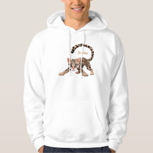 Veste À Capuche Illustration d'ocelot mignon