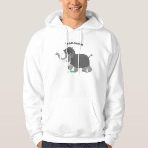 Veste À Capuche Illustration d'un mammouth laineux mou