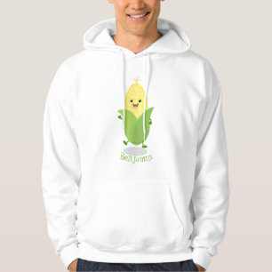 Veste À Capuche Illustration d'une caricature de maïs joyeux