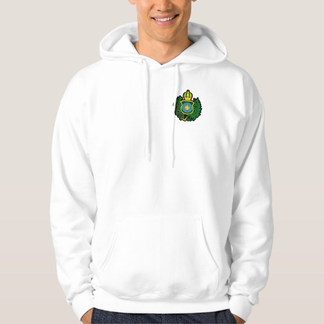 Veste À Capuche Ils emmitouflent avec Blason du Drapeau Impérial (Devant)