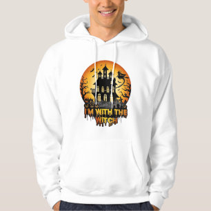 Veste À Capuche Im Witch Maison Hantée Citrouilles Pleine Lune