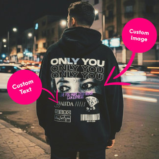 Veste À Capuche Image et nom sur mesure | Personnalisé