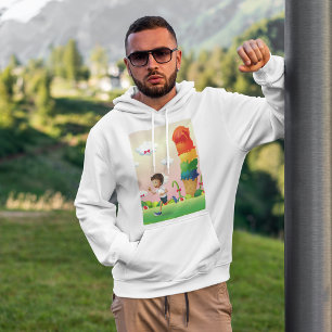 Veste À Capuche Imaginaire Ice Cream Cone avec Happy Running Boy