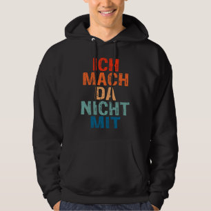 Veste À Capuche Impression au verso Je ne participe pas à cela [la