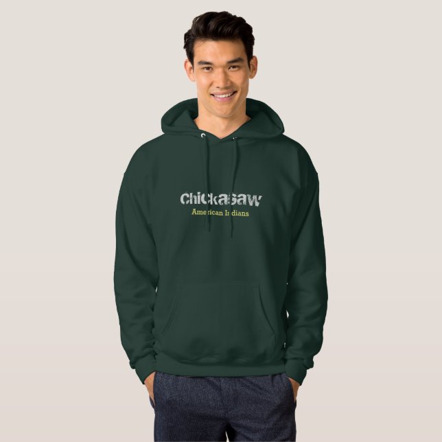 Veste À Capuche Indiens d'Amérique de Chickasaw (Devant entier)