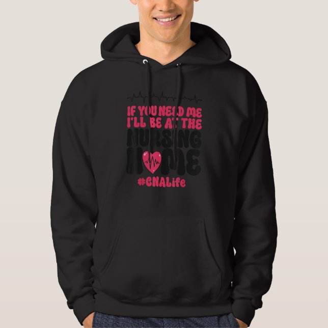 Veste À Capuche Infirmière agréée de l'AIIC Si vous avez besoin (Devant)