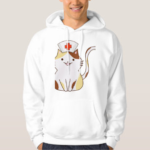 Veste À Capuche Infirmière de chats Kawaii