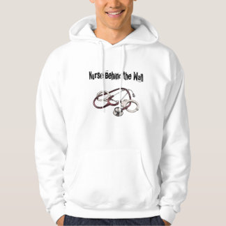 Veste À Capuche Infirmière derrière le sweatshirt de mur