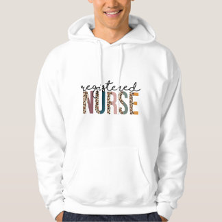 Veste À Capuche Infirmière diplômée (ID) Léopard coloré