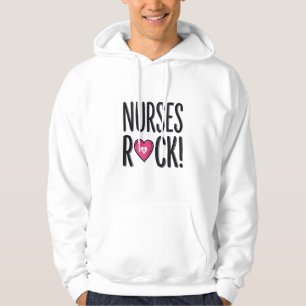 Veste À Capuche Infirmières Rock Conception de vecteur de cœur d'i