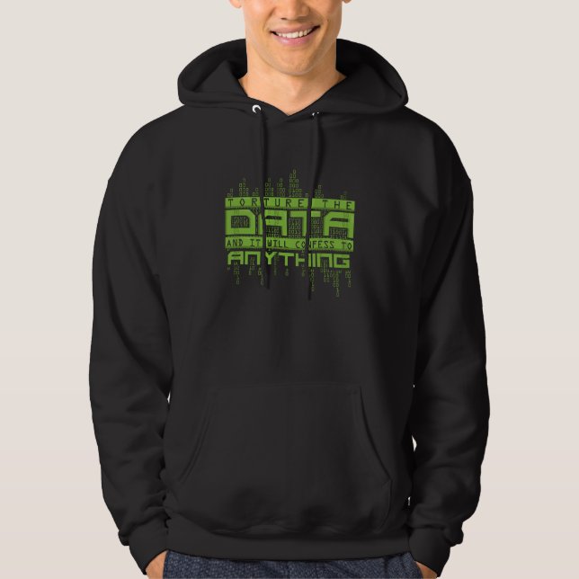 Veste À Capuche Ingénieur analyste scientifique des données (Devant)