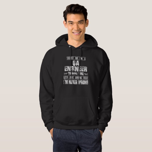 VESTE À CAPUCHE INGÉNIEUR DE QA (Devant entier)