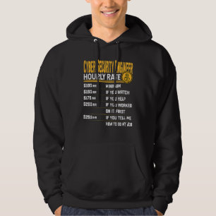 Veste À Capuche Ingénieur en sécurité informatique Taux horaire Cy