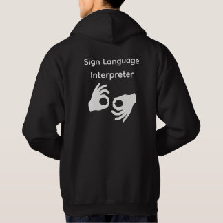 Veste À Capuche Interprète en langue des signes Hoodie