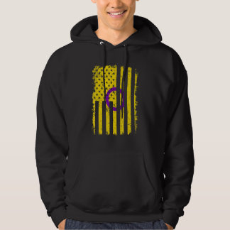Veste À Capuche Intersex Pride Us American Flag Loin Lgbt Pri