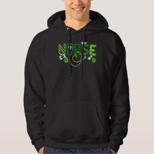Veste À Capuche Irlandais Infirmière Stethoscope Scrub St Patrick'
