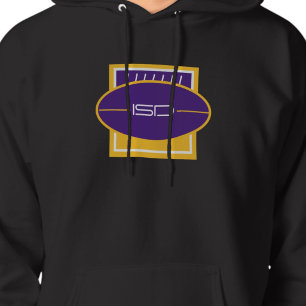 Veste À Capuche ISD End Zone Purple Gold Football Rétro