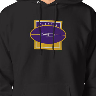 Veste À Capuche ISD End Zone Purple Gold Football Rétro