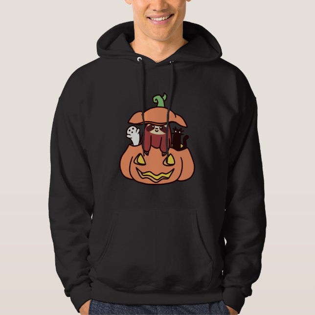 Veste À Capuche Jack-o'-lantern Sloth (Devant)