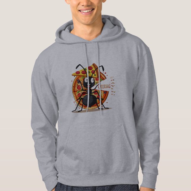 Veste À Capuche J'adore la pizza (Devant)