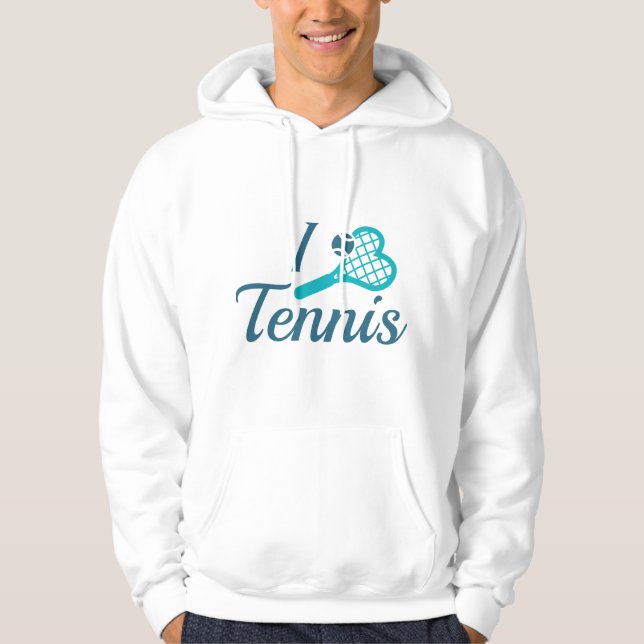 Veste À Capuche J'adore le tennis (Devant)