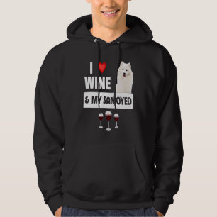 Veste À Capuche J'adore le vin et les pattes de troupeau de mon Sa