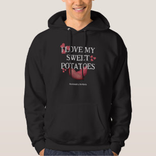 VESTE À CAPUCHE J'ADORE MES POMMES DE TERRE DOUCE