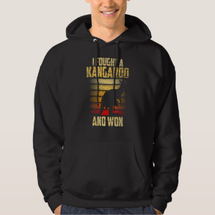 Veste À Capuche J'Ai Combattu Un Kangourou Et Gagné Des Kangourous