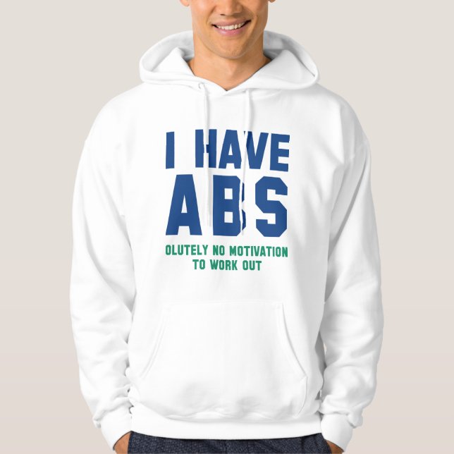 Veste À Capuche J'Ai Des Abs (Devant)