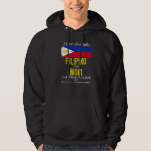 Veste À Capuche J'Ai Deux Titres Filipino Et Maman Philippines