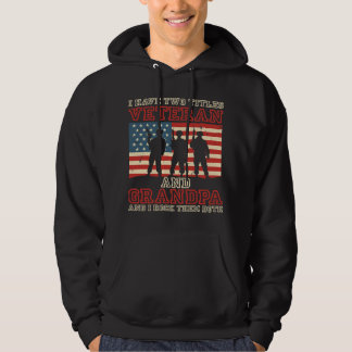 Veste À Capuche J'Ai Deux Titres Vétérinaire Et Grand-Père Et Je R