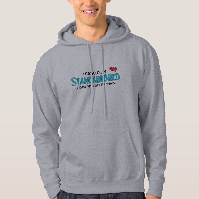 Veste À Capuche J'ai secouru un Standardbred (le cheval masculin) (Devant)
