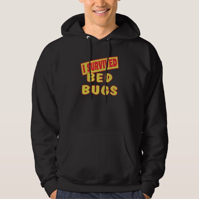 VESTE À CAPUCHE J'AI SURVÉCU À DES CHIENS DE LIT (Devant)