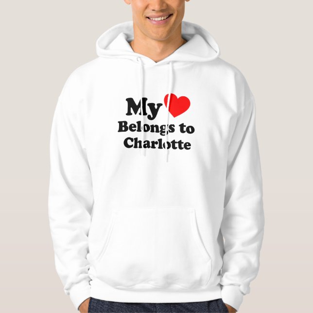 Veste À Capuche J'aime Charlotte (Devant)