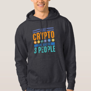 Veste À Capuche J'aime Crypto et peut-être 3 personnes, Crypto Lov